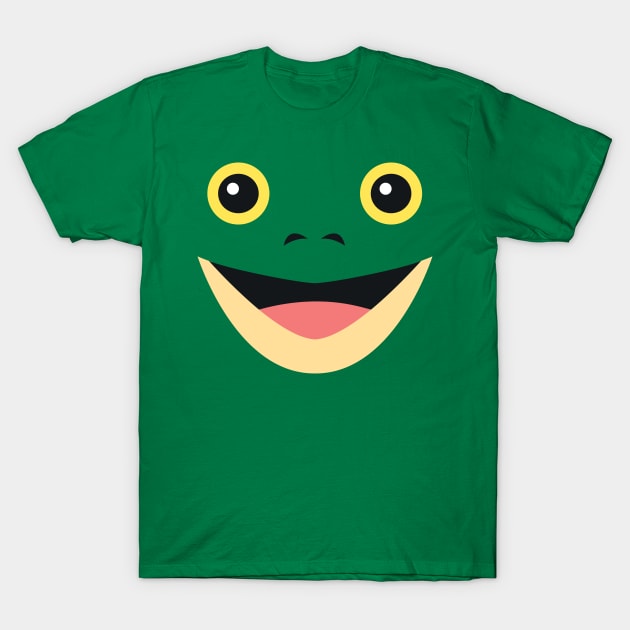 Cute Frog Face Easy Halloween Costume Gift T-Shirt by HCMGift